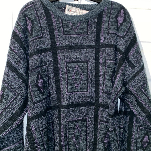 Vintage 90s Gioni Designs abstract Sweater - Picture 1 of 6